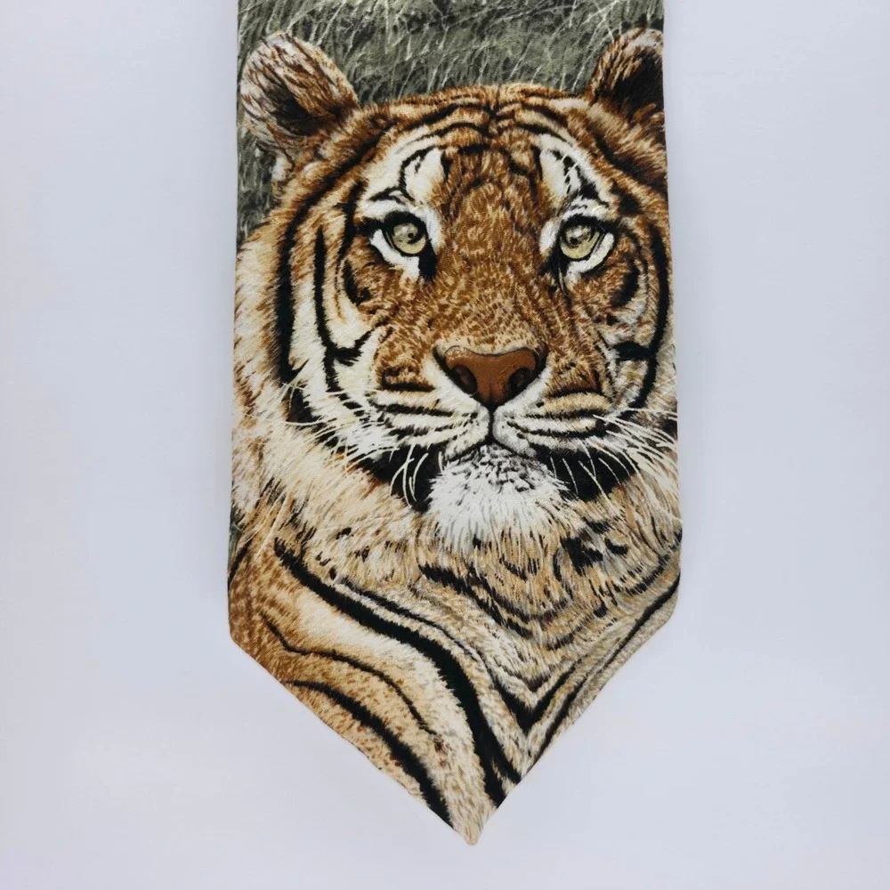Endangered Species Tie Siberian Tiger Silk‎ 59.5